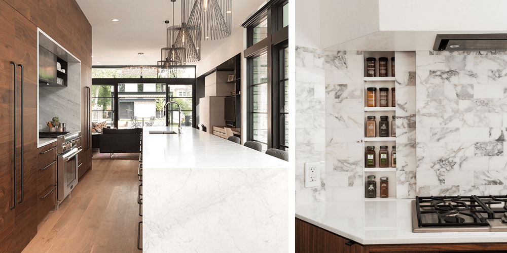 Natural textures and patterns camouflage kitchen storage and appliances. AG404