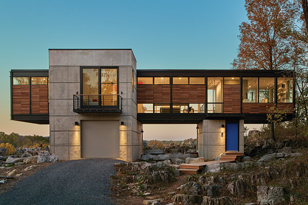 Modern Views VistaLuxe Collection exterior dusk