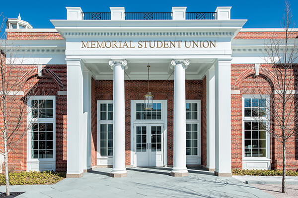 DePauw University Memorial Student Union exterior front