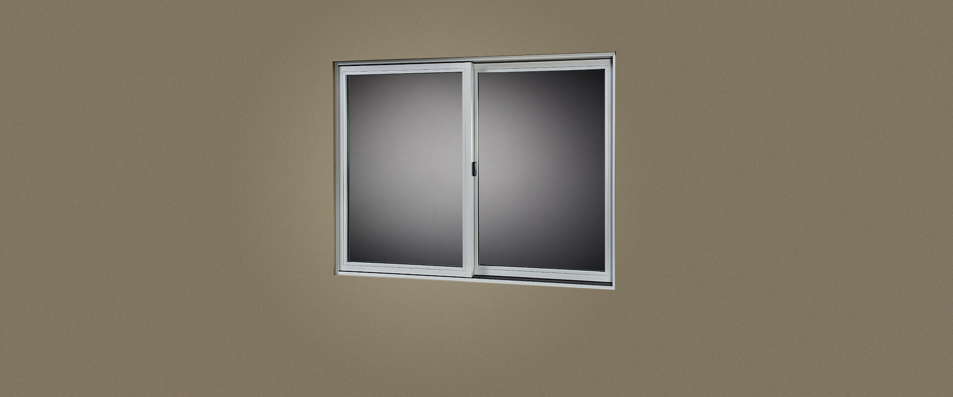 VistaLuxe Complementary double sliding window with Misty Gray interior.