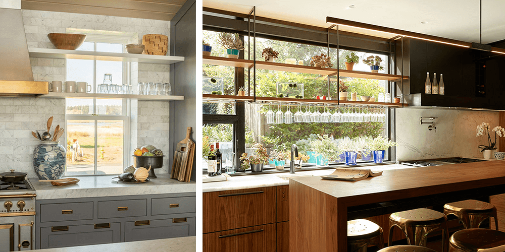 Shelves Backed by Daylight